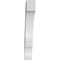 Ekena Millwork 3 1/2-in. W x 18-in. D x 26-in. H Balboa Architectural Grade PVC Knee Brace BRCP035X18X26BOA - alternate 2
